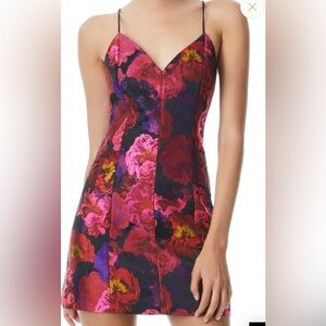 NWT Alice + Olivia Tayla Floral Mini Dress Holiday - 6